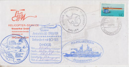 Germany Antarctic Heli Flight From Polarstern To Halley Bay 12.1.1990  (SZ153B) - Vuelos Polares