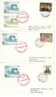 EMERGENCY MAIL SERVICE LONDON 1971 3 BUSTE VIAGGIATE CON BOLLETTINO D'INFORMAZIONE - Andere & Zonder Classificatie