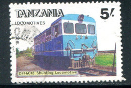 TANZANIE- Y&T N°266L- Oblitéré (train) - Tanzania (1964-...)
