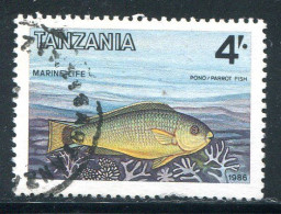 TANZANIE- Y&T N°294- Oblitéré (poisson) - Tanzania (1964-...)