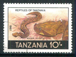 TANZANIE- Y&T N°327- Oblitéré (serpent) - Tanzania (1964-...)
