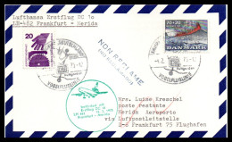 FFC Lufthansa  Frankfurt-Merida  15/02/1975 - Airmail