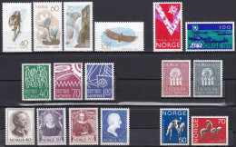 NO229 – NORVEGE - NORWAY – FULL YEAR SET 1970 – SG # 644660 MNH 41 € - Unused Stamps