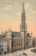 BELGIQUE -  Bruxelles - Hôtel De Ville - Colorisé - Carte Postale Ancienne - Monumenten, Gebouwen