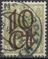 Groene Stip In Stralen Links In 1923 Opruimingsuitgifte 10  / 3 Cent  NVPH 116 - Abarten Und Kuriositäten