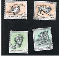 SAN MARINO - UNIF. 832.835   - 1971  ARTE ETRUSCA (SERIE COMPLETA DI 4)    -  USATI (USED°) - Used Stamps