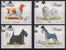 MiNr. 266 - 269 Südafrika, Venda    1994, 14. Jan. Hunde - Mit ET-Eckstempel - Venda