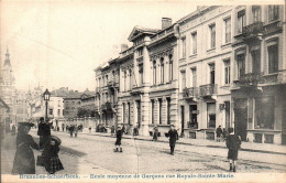 N°111804 -cpa Schaerbeek -école Moyenne De Garçons, Rue Royale Sainte Marie- - Schaerbeek - Schaarbeek