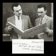 Bertram Brockhouse (1918-2003) - Physicist - Signed Card + Photo - Nobel Prize - Inventori E Scienziati