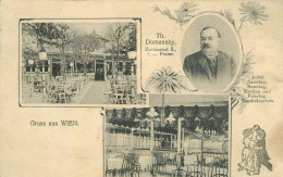 Gruss Aus Wien Vienna Dance Restaurant Th. Domansky 1918 - Autres & Non Classés
