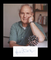 Harry Kroto (1939-2016) - English Chemist - Signed Card + Photo - Nobel Prize - Erfinder Und Wissenschaftler