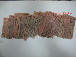 Hong Kong Early Bus Ticket, 10 Cents. China Motor Bus Co. Used Conditions, €2/pc , Number Random - Monde