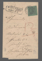 Baden,Nr.6,EF, Nr-o 95 = Müllheim (240) - Storia Postale