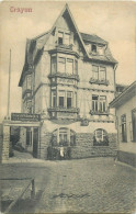Crayon Heinrich Wilhelm Heck Weingrosshandlung Wine Shop Postcard 1911 Budapest To Kolozsvar - Mercaderes