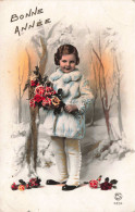 ENFANT - Bonne Année - Colorisé - Carte Postale Ancienne - Portraits