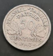 France 50 Centimes 1943 SUP - 50 Centimes