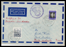 Allemagne DDR  Envoi Postal  1962 - Luftpost