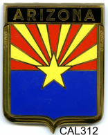 CAL312 - PLAQUE CALANDRE AUTO - ARIZONA - Targhe Smaltate (a Partire Dal 1961)