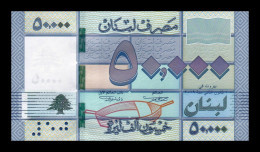 Líbano Lebanon 50000 Livres 2019 Pick 94d Sc Unc - Liban