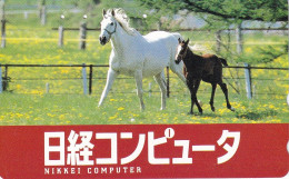 TARJETA DE JAPON DE UN CABALLO (CABALLO-HORSE) - Pferde