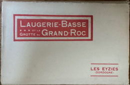 Laugerie-Basse Et La Grotte Du Grand-Roc LES EYZIES Carnet De 19 CP - Les Eyzies