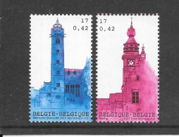 BELGIUM 2001  2 Towers - Binche & Diksmuide  -   See Scan - Unused Stamps