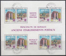 MONACO Block 47, Gestempelt, Europa: Postalische Einrichtungen, 1990 - 1990