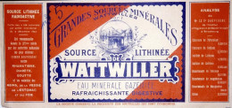 Grandes Sources Wattwiller Source Lithinée Radioactive (Photo) - Objetos