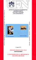 VATICANO - 2012 - Nuovo - Storia Postale - Bollettino Ufficiale - Aerogramma - S. Girolamo Miani - BF 05 - Brieven En Documenten