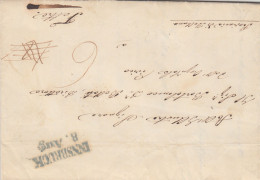 RC206 - 1844 PREPHILATELIC LETTER INNSBRUCK TO FELTRE TAXATION 12 CORRECTED IN 6 - ...-1850 Préphilatélie