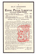 DP EH Theodoor Davidson / Pelsmaekers - Pater Libertus ° Herentals 1858 † Antwerpen 1933 Minderbroeders Tielt - Devotieprenten