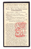 DP EH Leo Emiel Vernimmen ° Aalst 1853 † St-Niklaas 1931 Onderpastoor & Alg. Directeur Brdrs Hiëronymieten & Jozefienen - Devotieprenten