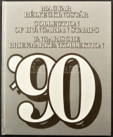 ** 1990 Magyar Bélyegkincstár, Benne Hologramos Blokk Fekete Sorszámmal, A Blokk Sorszáma Nem Azonos Az évkönyvvel (60.5 - Other & Unclassified