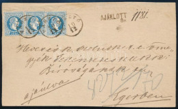 ~1867 Újra Felhasznált Ajánlott Levél Előlap 3 X 10kr Bérmentesítéssel "PÁSZTÓ" - Eger - Altri & Non Classificati