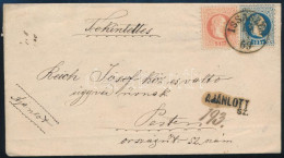 1869 Ajánlott Levél 5kr + 10kr Bérmentesítéssel "ISSASZEG" - "PEST" (Gudlin 250 P) - Altri & Non Classificati