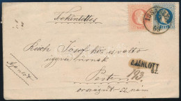 1869 Ajánlott Levél 5kr + 10kr Bérmentesítéssel "ISSASZEG" - "PEST" (Gudlin 250 P) - Sonstige & Ohne Zuordnung