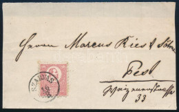 1871 Kőnyomat 5kr Levél Előlapon "SZARVAS" - Pest - Altri & Non Classificati