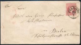 1870 5kr Díjjegyes Boríték "SZATMÁR" Bélyegzéssel Berlinbe - Other & Unclassified