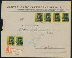 1945 Ajánlott Inflációs Levél Kaposvárról Nagykónyiba Küldve 41 Db 5P Bélyeggel Bérmentesítve. Dekoratív Darab! (2 Bélye - Autres & Non Classés
