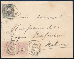 1899 Fekete Számú 1kr + 2 X 2kr Levélen "TOPÁNFALVA" - Szeben - Sonstige & Ohne Zuordnung