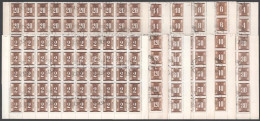 O 1951 Barnaportó (III.) Komplett ívsorban (30.000+) - Autres & Non Classés