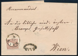 1860 2 X 10kr (az Egyik A Hátoldalon, Elvágva) Ajánlott Levélen "RAAB" + RAAB RECOMMANDIRT" - Wien - Sonstige & Ohne Zuordnung