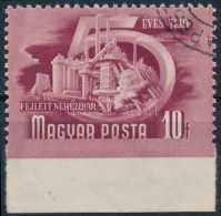 O 1951 Ötéves Terv II. 10f Alul Vágott - Other & Unclassified