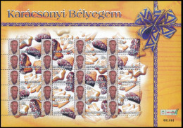 ** 2004 Karácsonyi Bélyegem Sütemények Megszemélyesített Teljes ív (14.500) - Autres & Non Classés