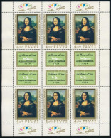 ** 1974 Mona Lisa 2 Db Kisív (26.000) - Autres & Non Classés