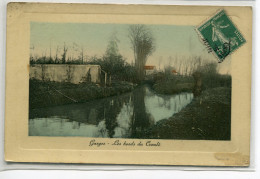 95 GARGES LES GONESSES    Bel  Aspect Glacé Les Bords Du Croult Campagne 1910  /ES 2014 - Garges Les Gonesses