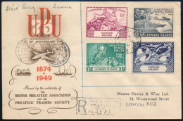 Leeward Szigetek 1949 UPU Sor Mi 110-113 Ajánlott FDC-n - Sonstige & Ohne Zuordnung