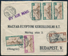 Egyiptom 1934 Légi Levél Budapestre A Magyar-Egyiptomi Kereskedelmi R.T-nek Címezve - Altri & Non Classificati