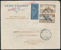 Egyiptom 1937 Légi Levél Budapestre Küldve - Otros & Sin Clasificación