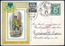 Deutsches Reich 1940 Képes Levelezőlap "DANZIG" - Budapest - Other & Unclassified